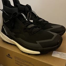 Adidas Terrex Free Hiker 2 Black/White Size 9W/8M Hiking Shoes