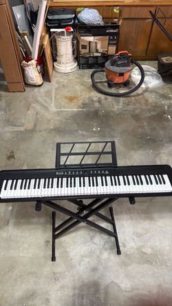 88-Key Digital Keyboard with Stand and Music Rest