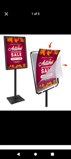 Pedestal Sign Holder New