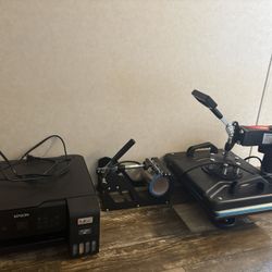 Heat Press, Sublimation Printer & Extras