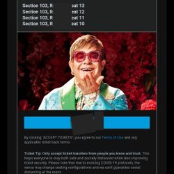 Elton John Oct 17th