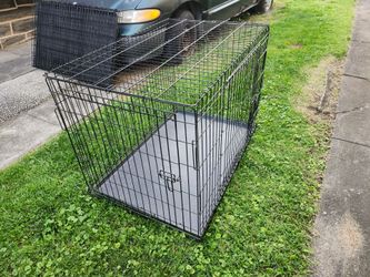Dog Cage Crate 2 Door XLarge 42x27x30