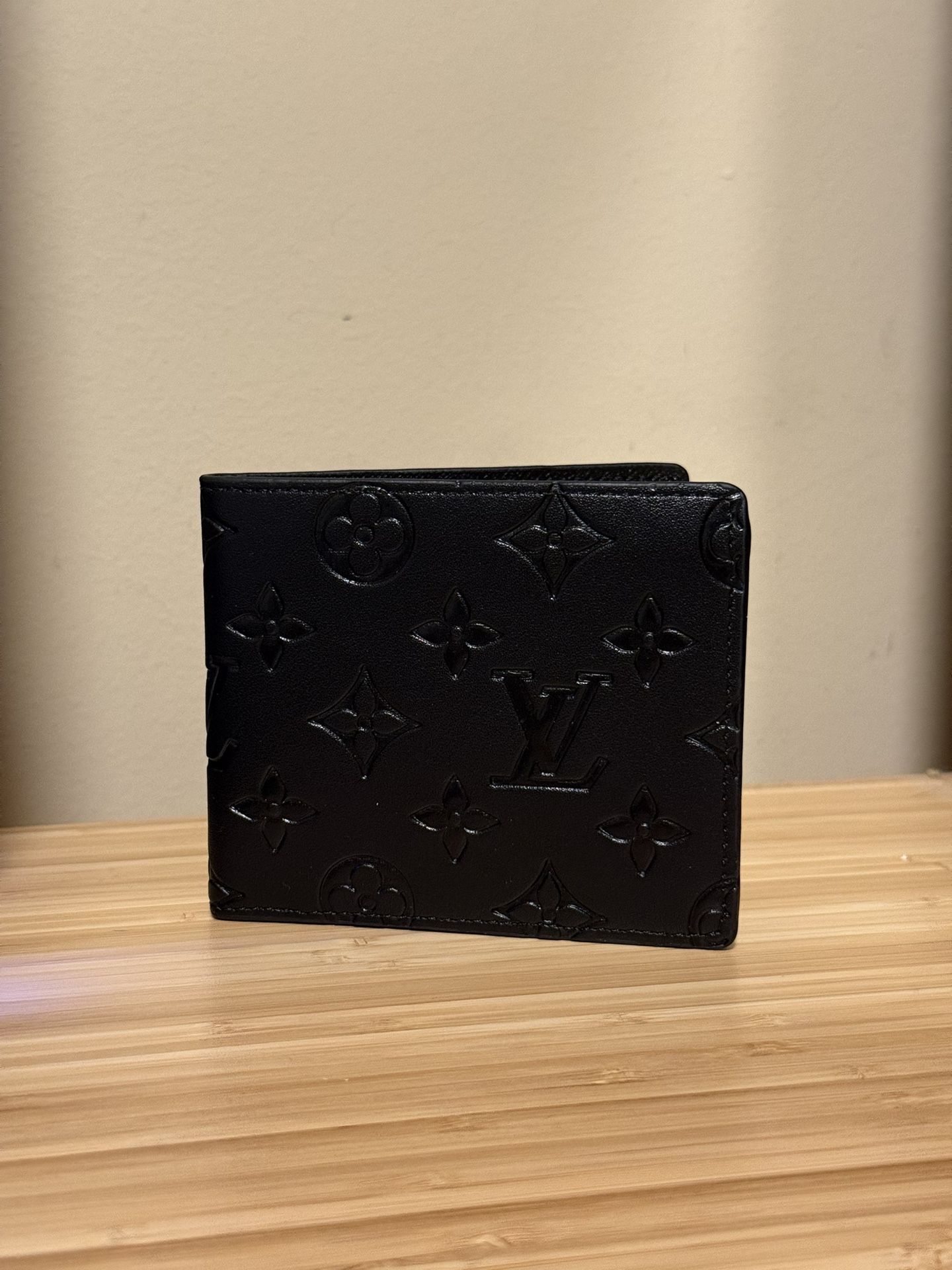 Black Embossed Monogram Wallet 💲