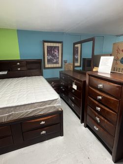 Dark Brown Bedroom Set Collection