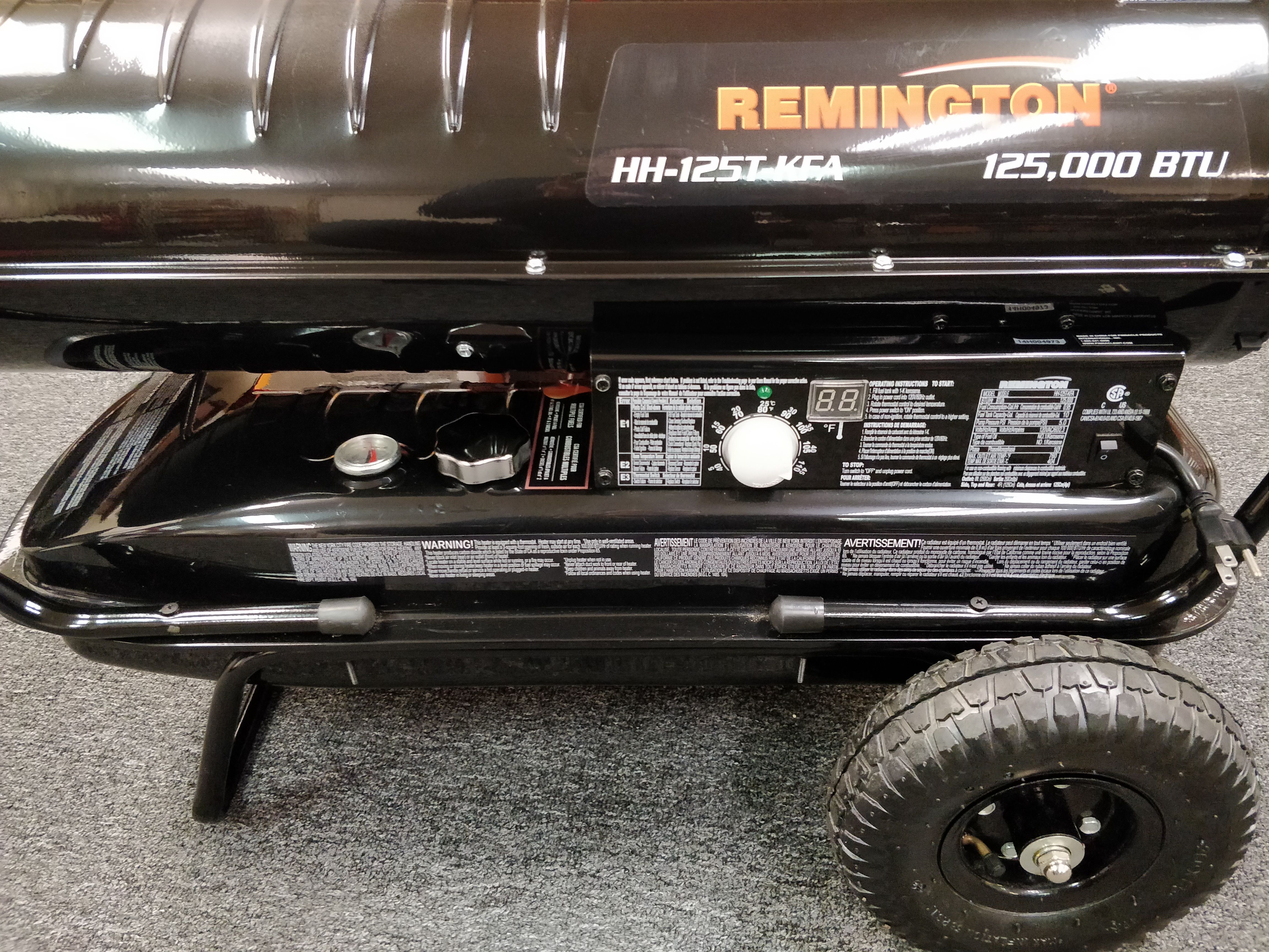Remington HH-125T-KFA kerosene forced air heater 125,000 BTUs ~ outdoors,  warehouse, garage, etc. ~ NOT for inside residential homes for Sale in  Lombard, IL - OfferUp