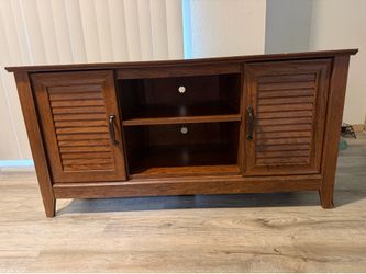Sturdy Wood TV Stand