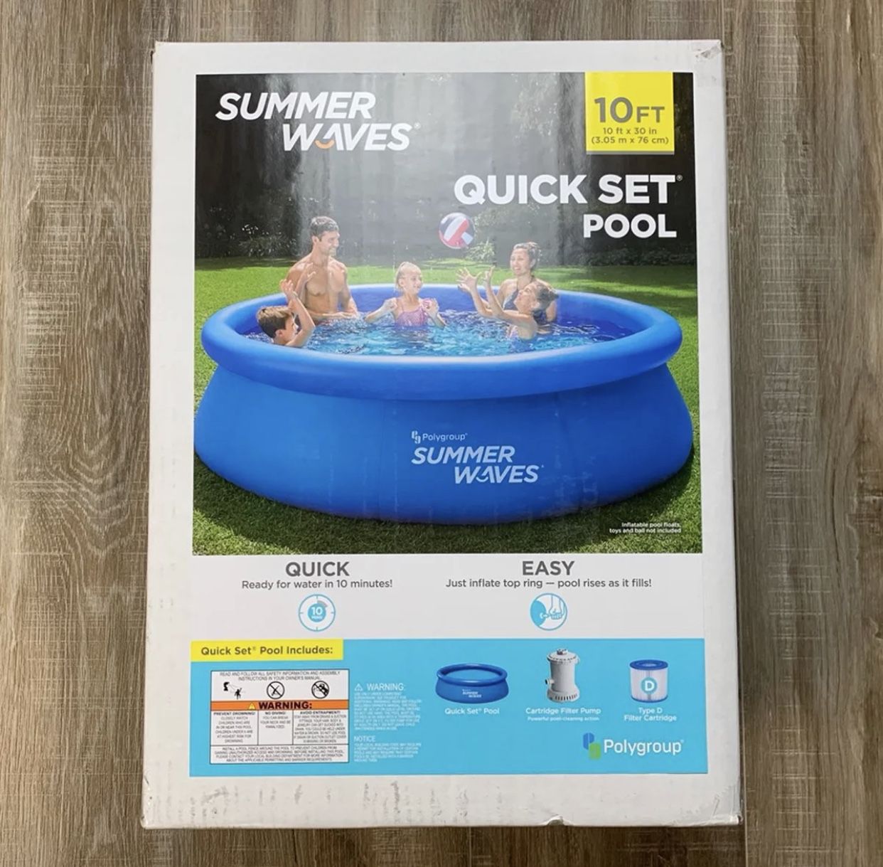 Summer Waves Quick Set Pool 10ft