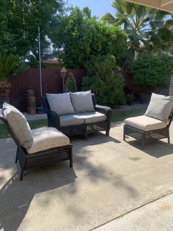 Patio Wicker Sofa