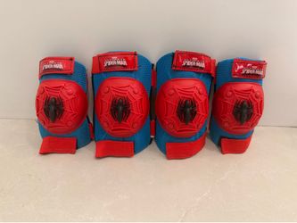 Spider-Man Kids Knee & Elbow Pads Set Protective Gear Red Blue