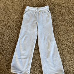 Girls Size 12 Athleta Warm Soft Pants Light Blue Color 