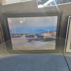 Framed Abstract Landscape Art Print