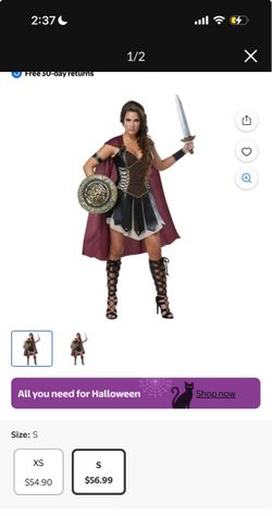 Women’s Gladiator costume XL