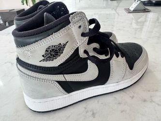 Air Jordan 1 High Shadow Grey Black Sneakers