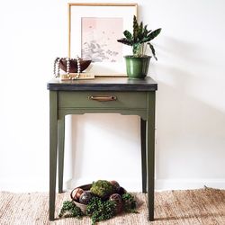 Vintage Side Table  Sewing Cabinet