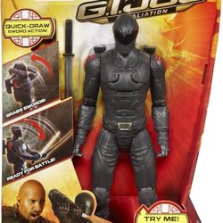 G.I. Joe Retaliation Snake Eyes 10 Inch Action Figure MIB Ninja Commando Hasbro. NEW IN BOX!