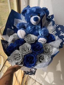 Glitter Fake Roses