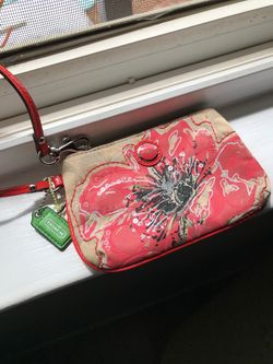 Authentic coach wristlet purse $25 new
