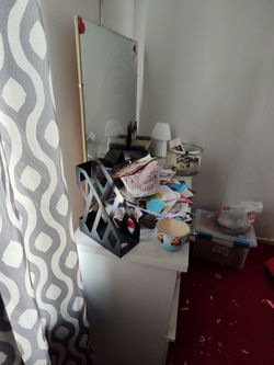Dresser with mirror