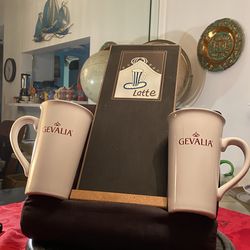 TWO VENTE GEVALIA COFFEE MUGS & BLACK BOARD