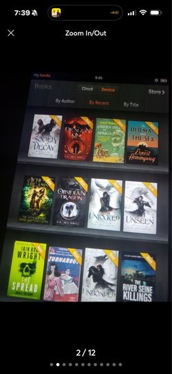 KINDLE WITH 10,000+ BOOKS BY YOUR FAVORITE AUTHORS 20YRS WORTH OF BOOKS TO READ