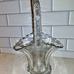 Vintage Glass Basket