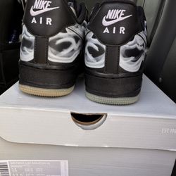 Nike Air Force 1 Low ( Black Skeleton Holloween