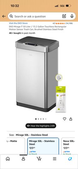 Motion Sensor Trash Can