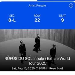 RÜFÜS DU SOL Inhale / Exhale World Tour 2025
