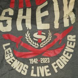 Iron Sheik Team Legends Live Forever XL T-Shirt Pro Wrestling Crate WWF WWE
