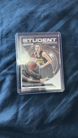 Caitlin Clark Student Orientation Rookie Card