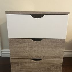 Office Side Table With Wheels/File Cabinet