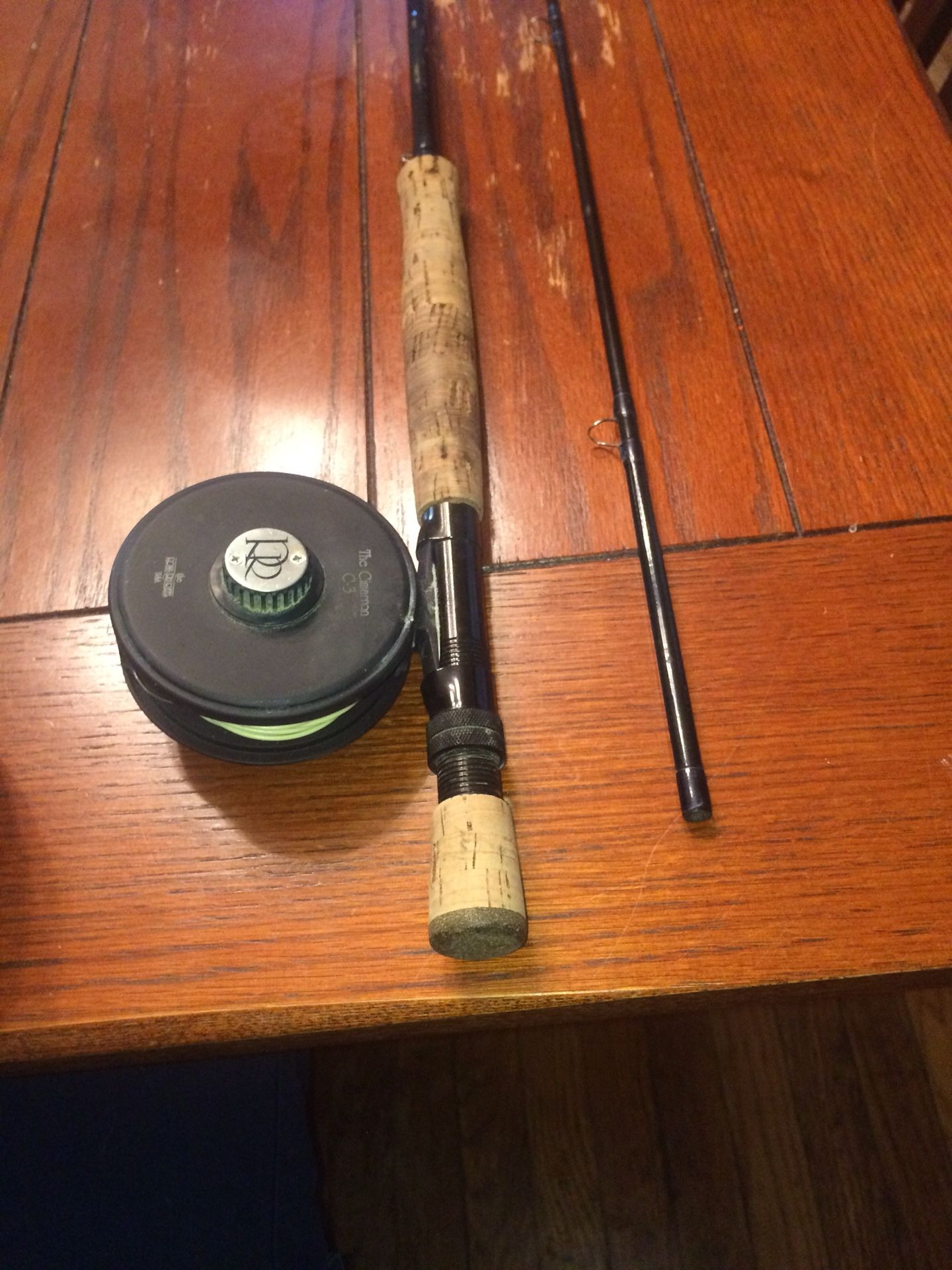 St Croix pro graphite fly rod 2 pc 8/9 wt 9ft USA PF908