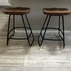 Two Counter Swivel Stools