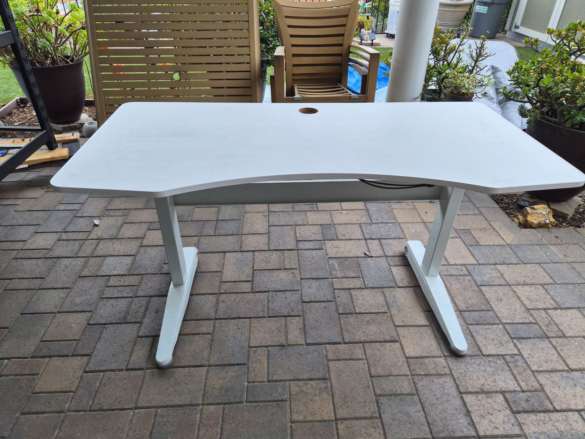Sit Stand Desk - White