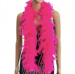 Hot Pink Feathered Boa 