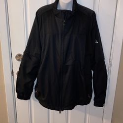 Unisex Adidas large windbreaker jacket