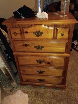 Solid wood dresser
