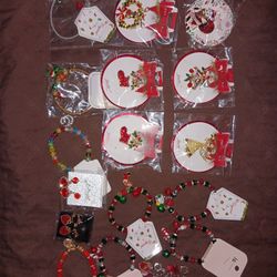 Christmas PINS, Bracelets, And Earrings  $5 Each
