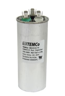 Dual Run Capacitor 40+7.5 370/440 vac Dual Run Cap Central AC