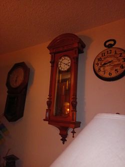 Antique Wall Clock Wood