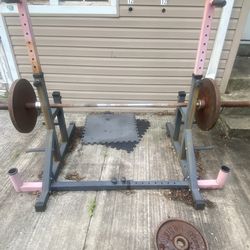 Squat  Rack and attachments