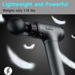 Perfect Fitness Training Fascia Gun, Muscle Massage Gun With LED Screen, 6 Accessories And 30 Different Speeds, Deep Tissue Muscle Handheld Impact Mas