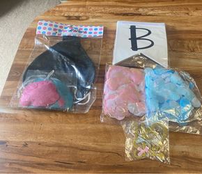Gender reveal kit & balloon