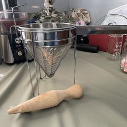 Stainless steel  jelly strainer