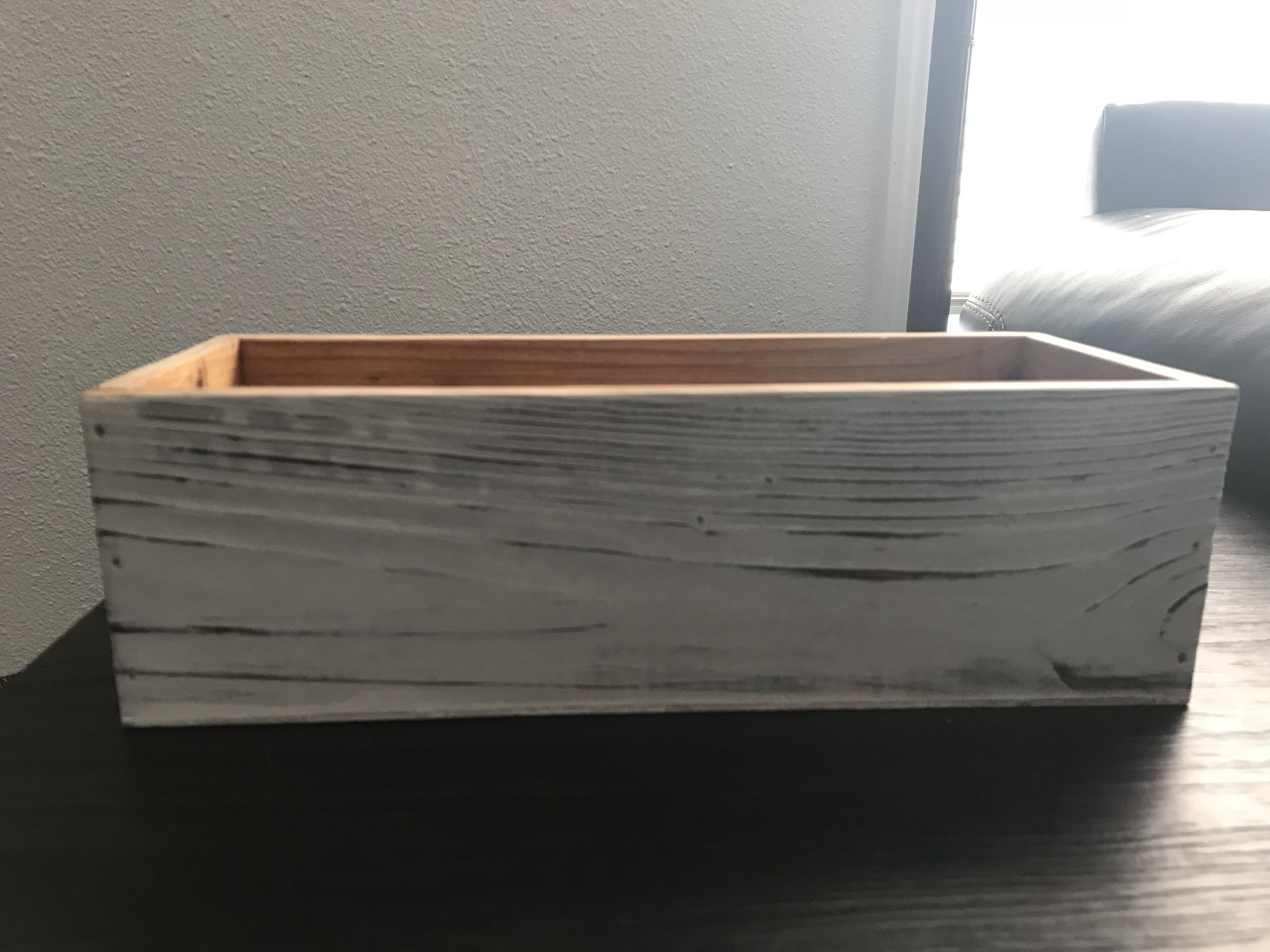 Rustic white decor boxes
