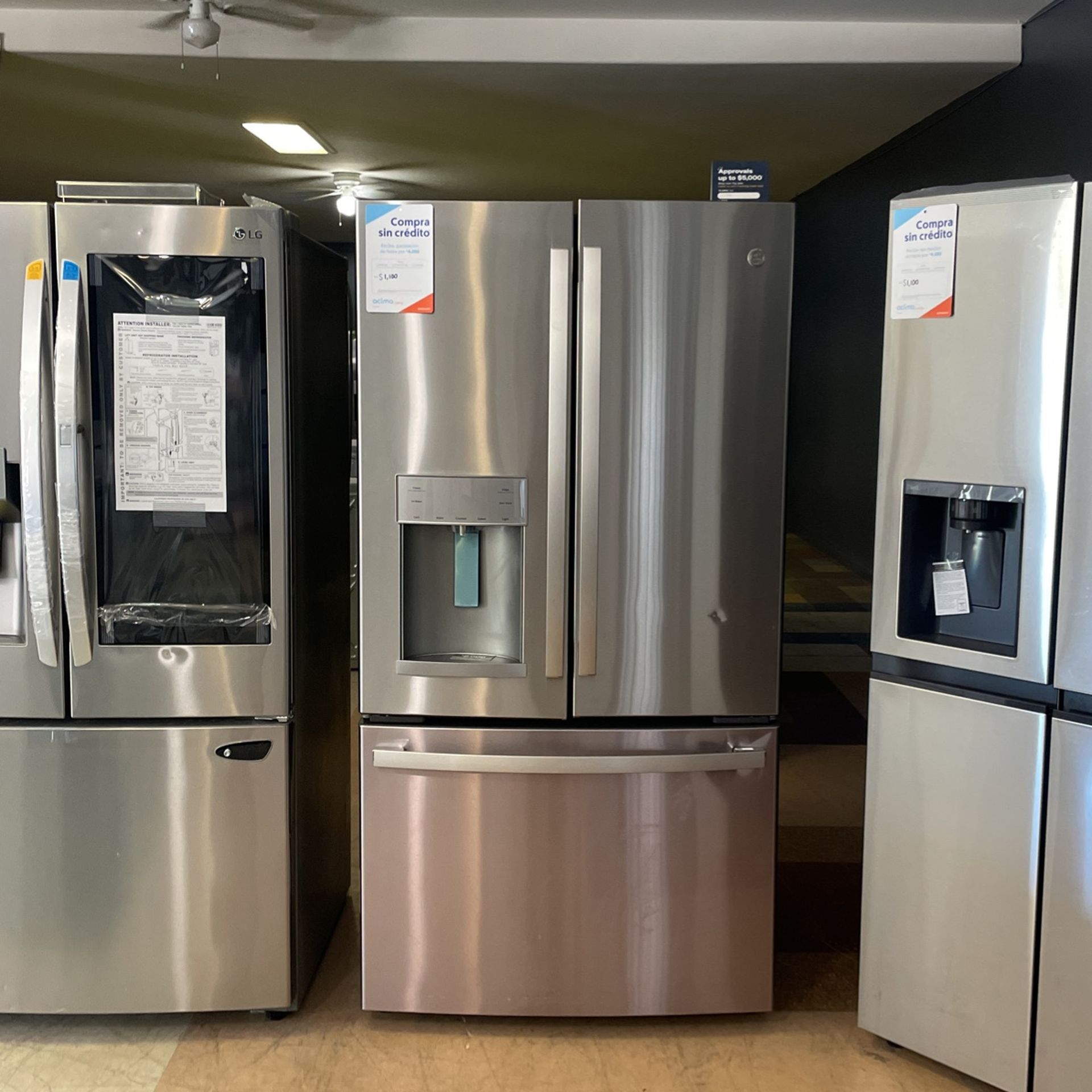 New GE 3 Door Refrigerator