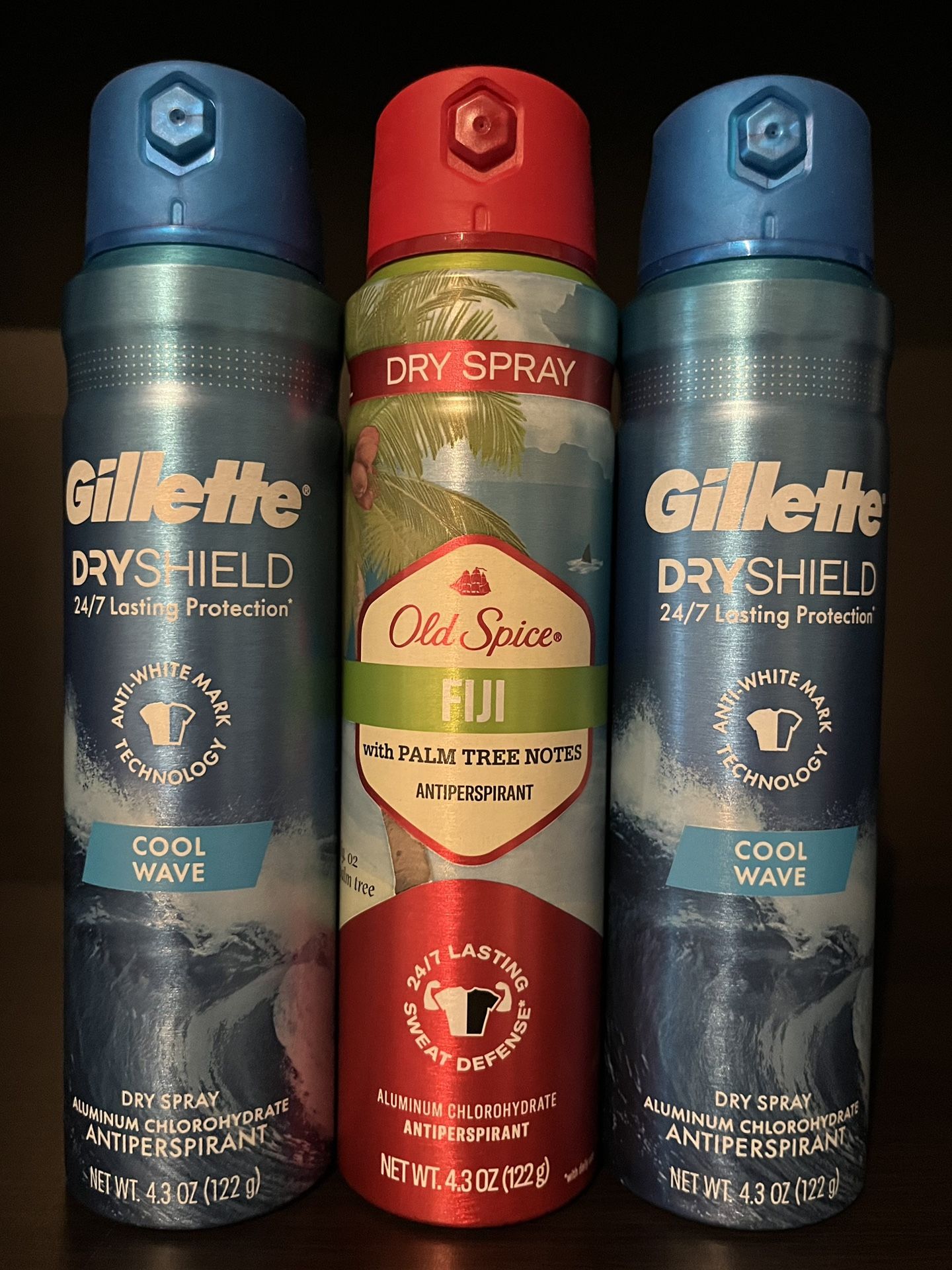 NOW $14.99 (SET OF 3) GILLETTE / OLD SPICE DEODORANTS BODY SPRAY