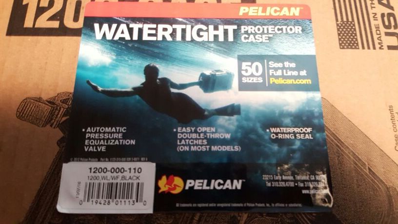 Pelican 1200 watertight travel case/humidor