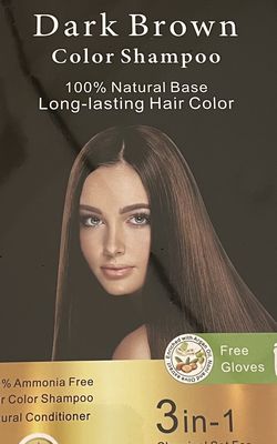 Herbishh Hair Color Shampoo (Dark Brown)