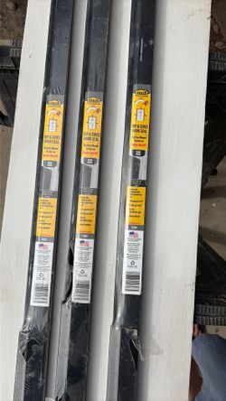 Black heavy duty top and sides door seals
